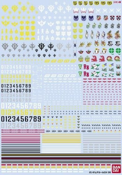 (P-Bandai) Gundam Decal DX 05 (One Year War - Zeon)