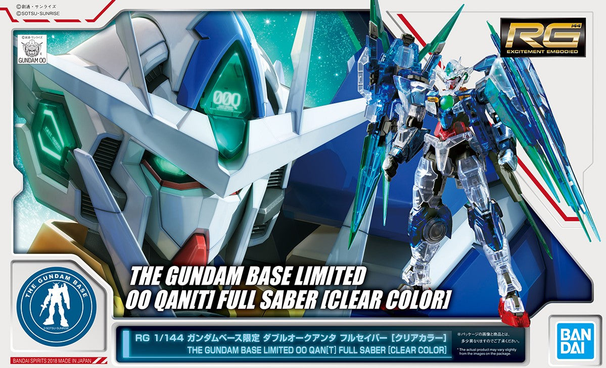 Gundam Base RG 00 Qan[T] Full Saber [Clear Color]