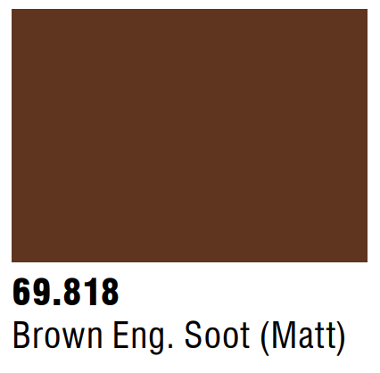 Vallejo Mecha Weathering 69.818 - Brown Eng. Soot (Matt)