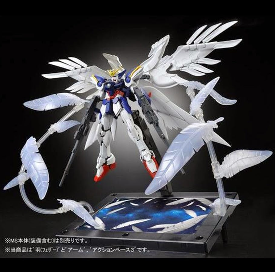 RG Wing Gundam Zero EW + P-Bandai Seraphim Feather Combo - Special