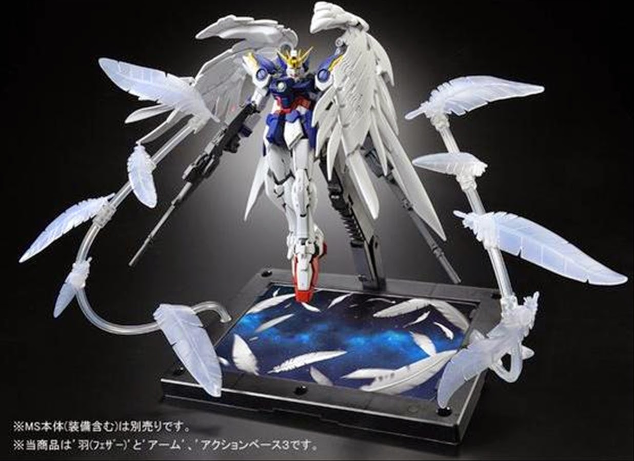 RG Wing Gundam Zero EW + P-Bandai Seraphim Feather Combo - Special