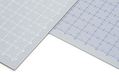 Pla-Plate Gray With Scale (Scale Print White) 0.3mm Thick