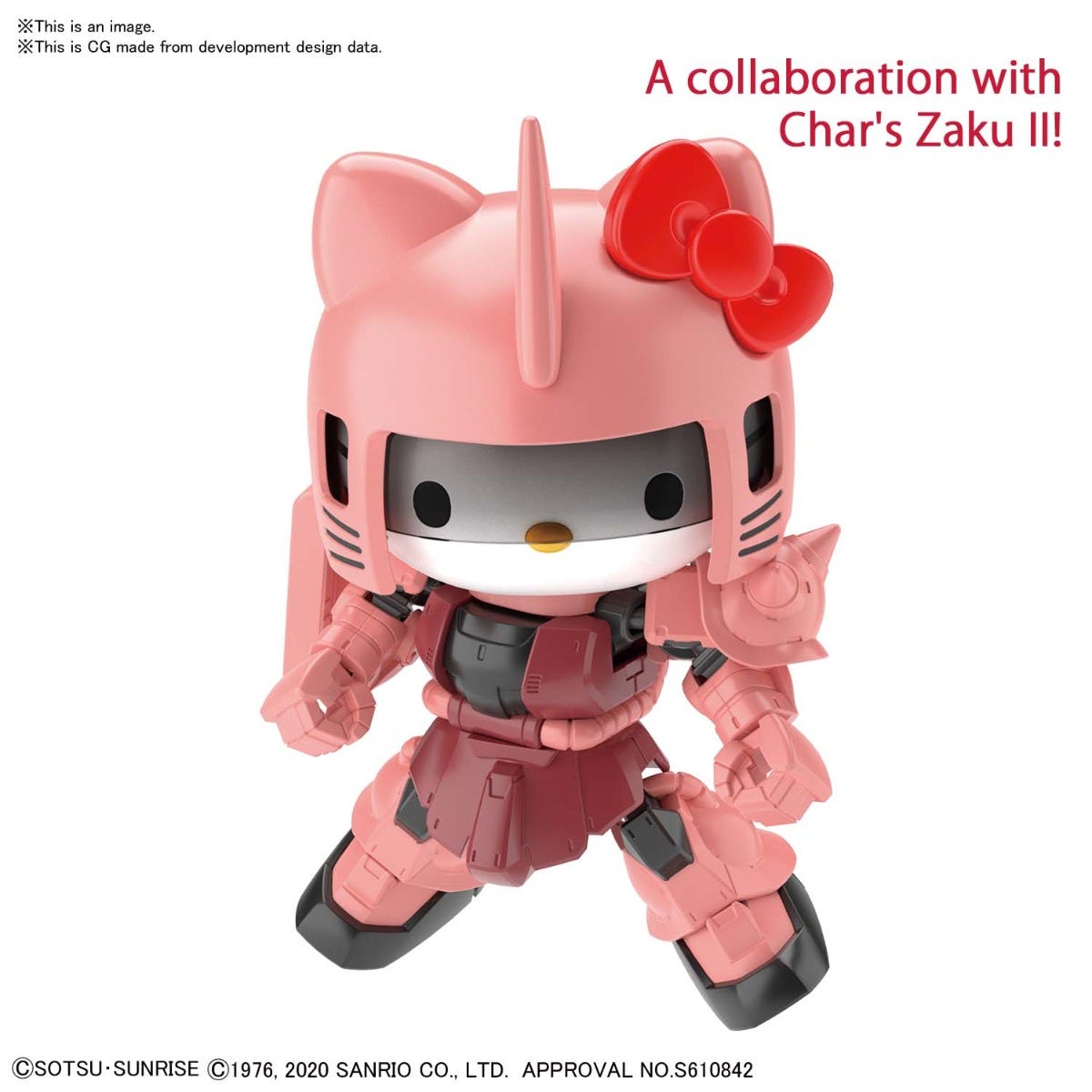 Pre-Order SDCS Hello Kitty/MS-06S Char's Zaku II [SD Gundam Cross Silhouette]